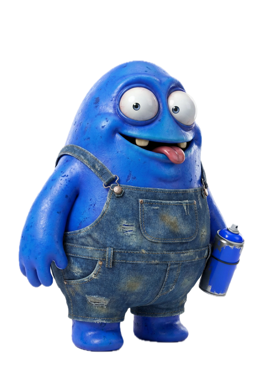 Blob Ross, the blue PIDIOT