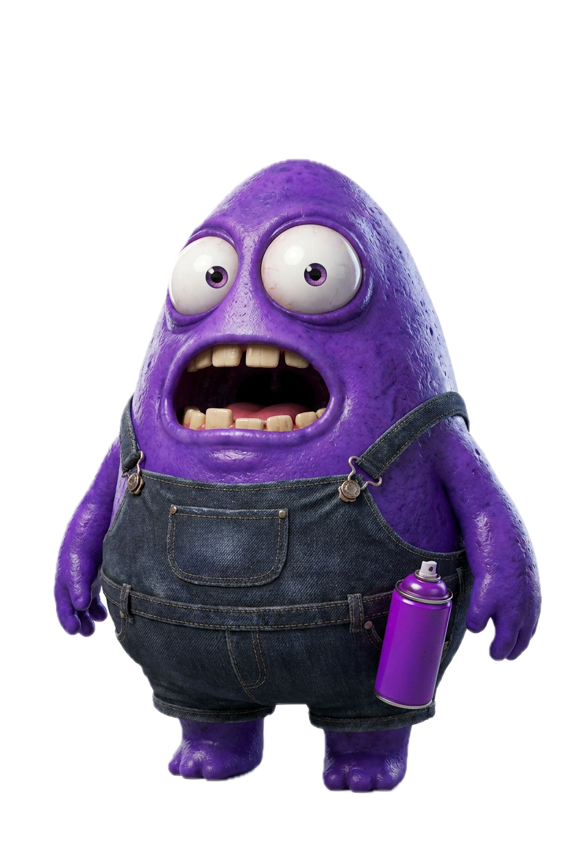 Yellvis, the purple PIDIOT